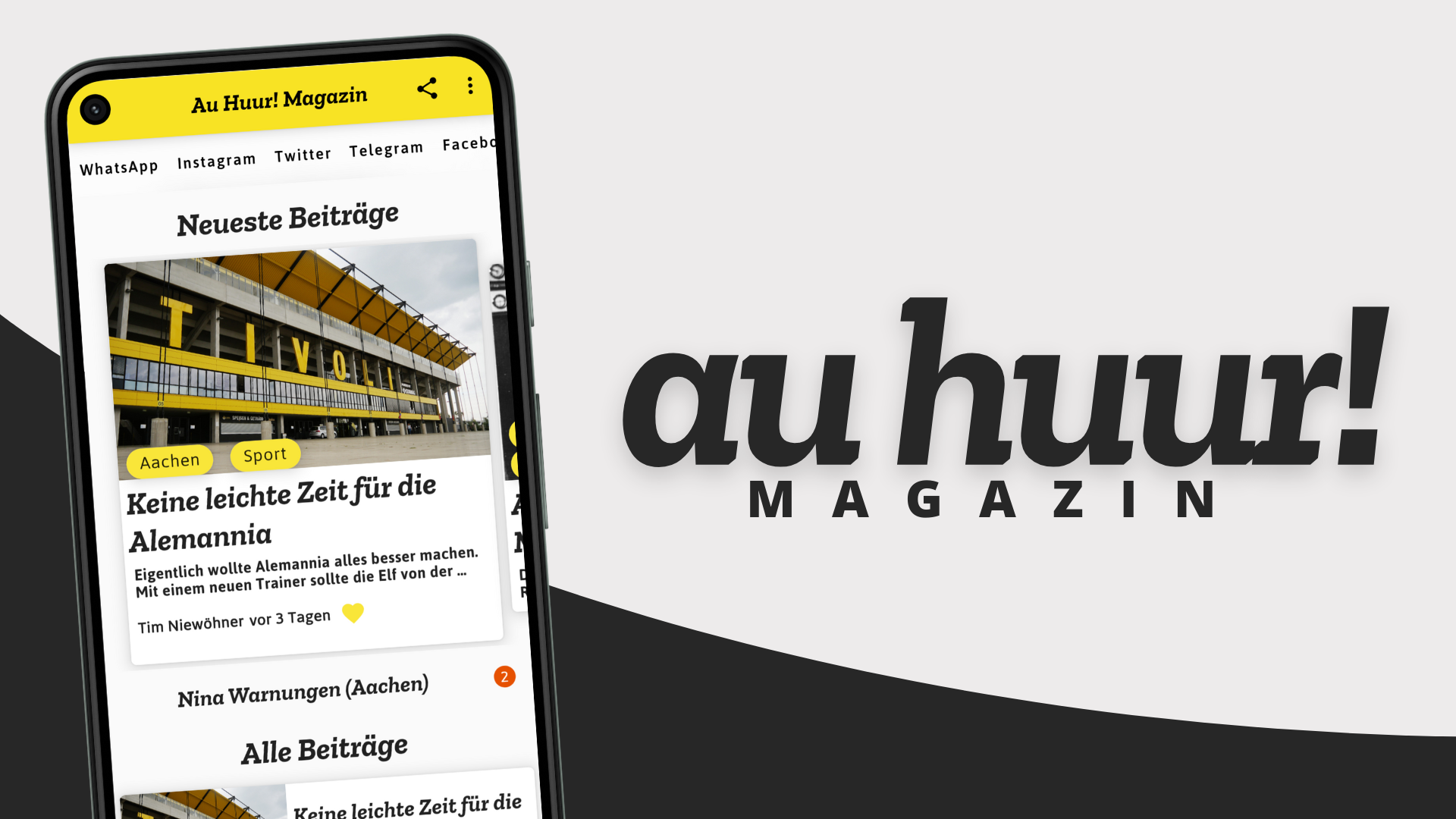 In eigener Sache: Au Huur! Magazin bekommt eine App